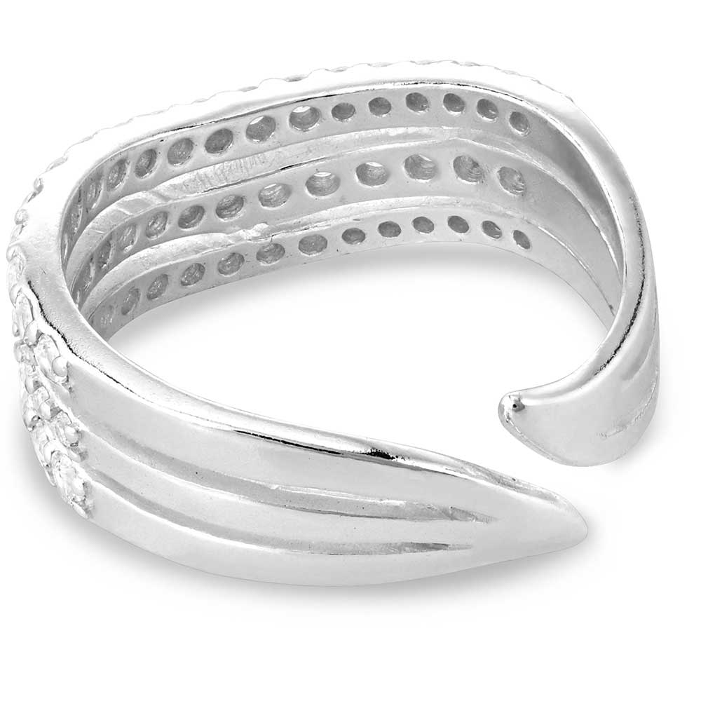 Calm Waters Crystal Open Ring