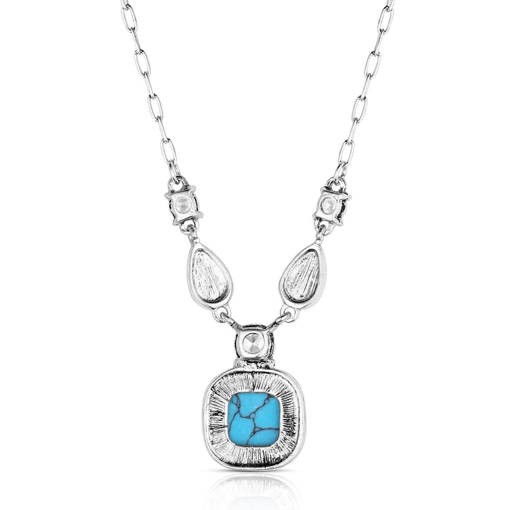 Snowfall Ridge Turquoise Necklace