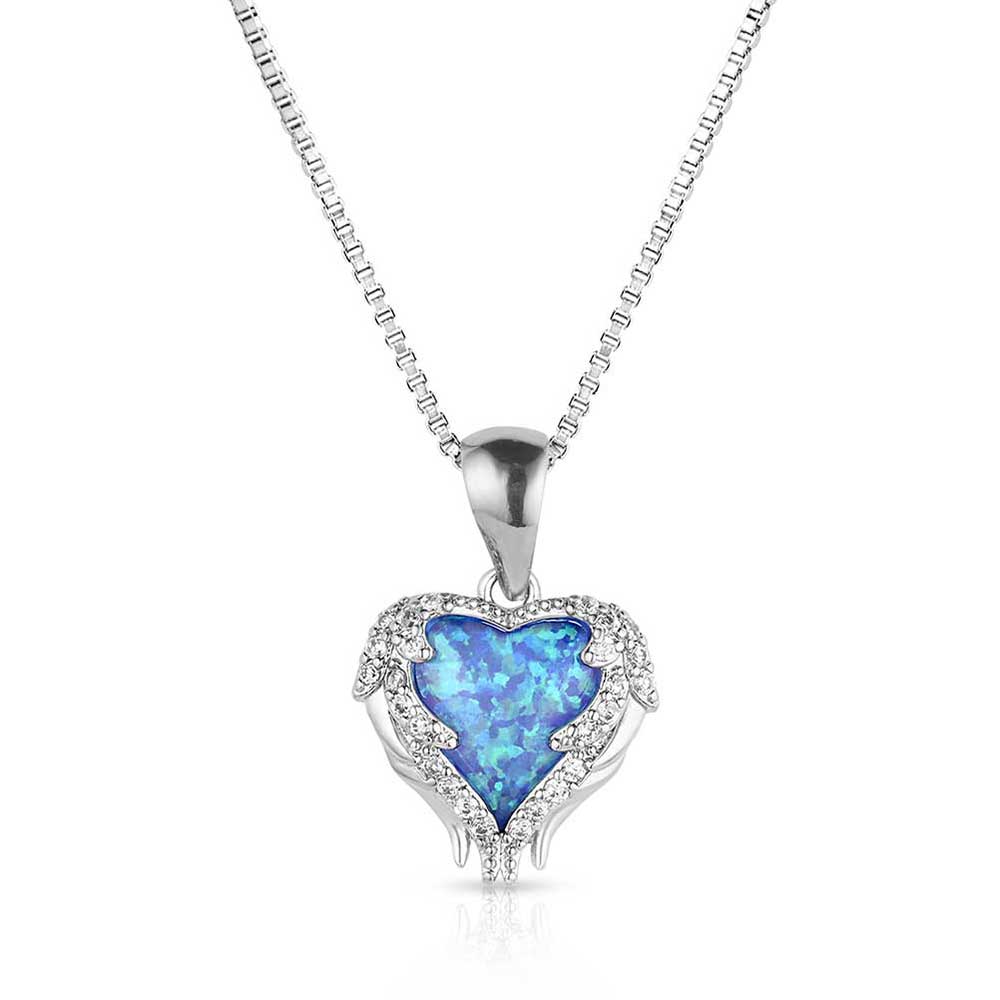 Heart's Flame Opal Necklace