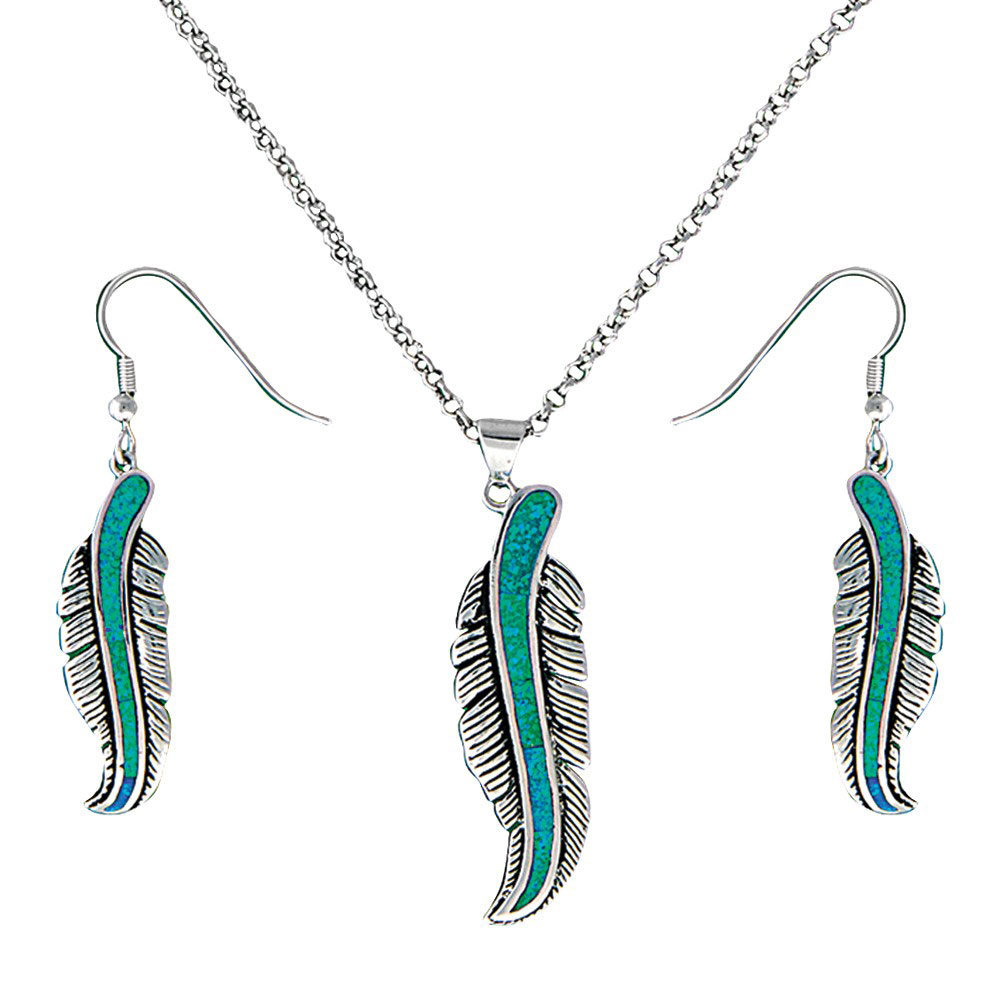 The Storyteller Feather Jewelry Set