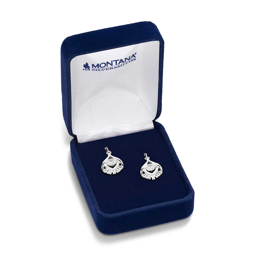 Star's Burst Drop Earrings | Montana Silversmiths