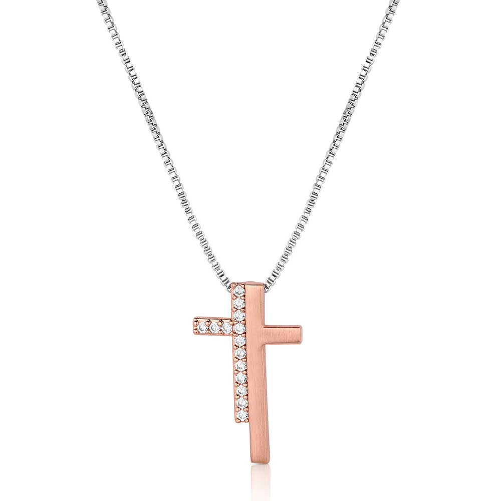 Faithful Sunrise Cross Necklace