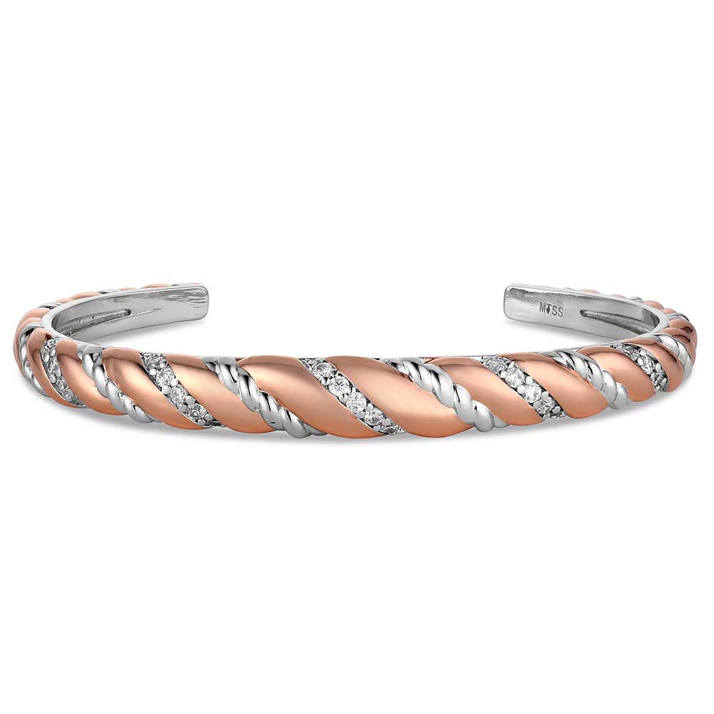 Draped in Light Crystal Cuff Bracelet