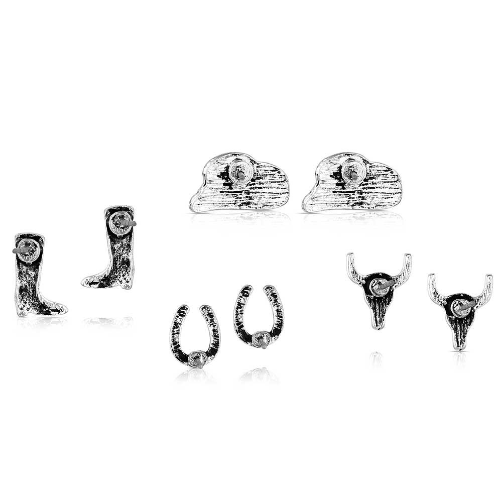 Boot Scootin Post Earring Set