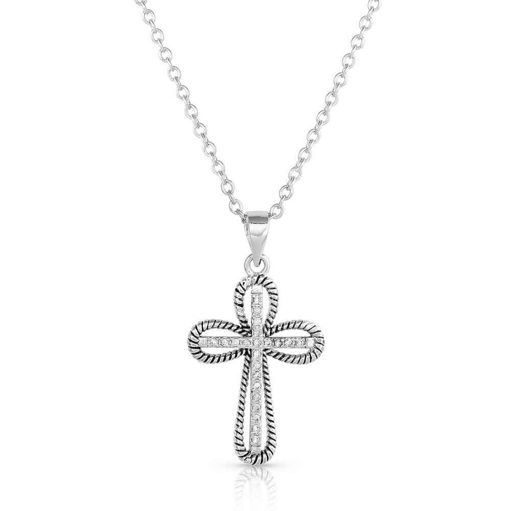 Expressive Faith Crystal Cross Necklace