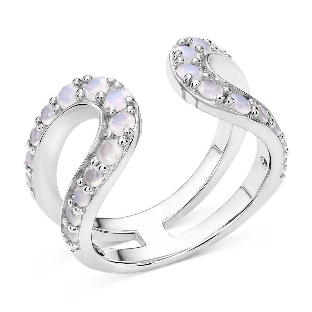 In The Loop White Opal Ring
