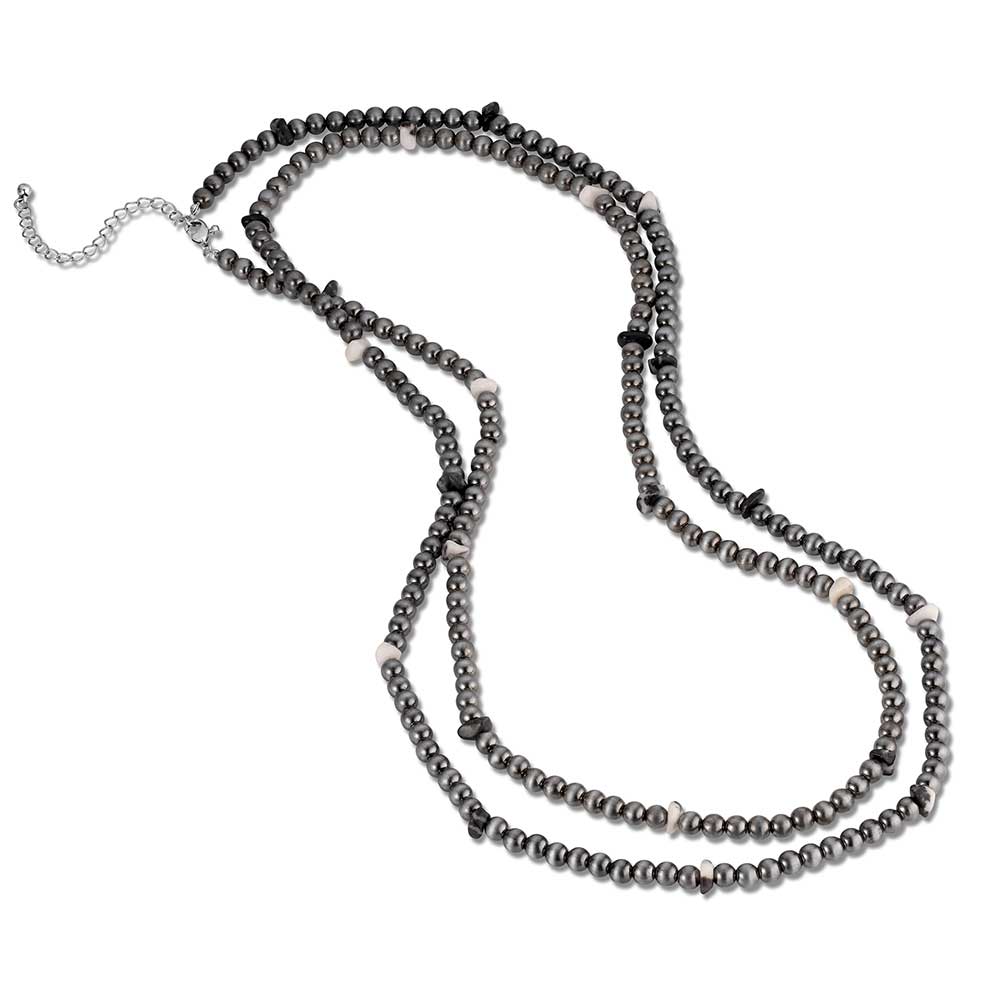 Endless Evening Beaded Wrap Necklace