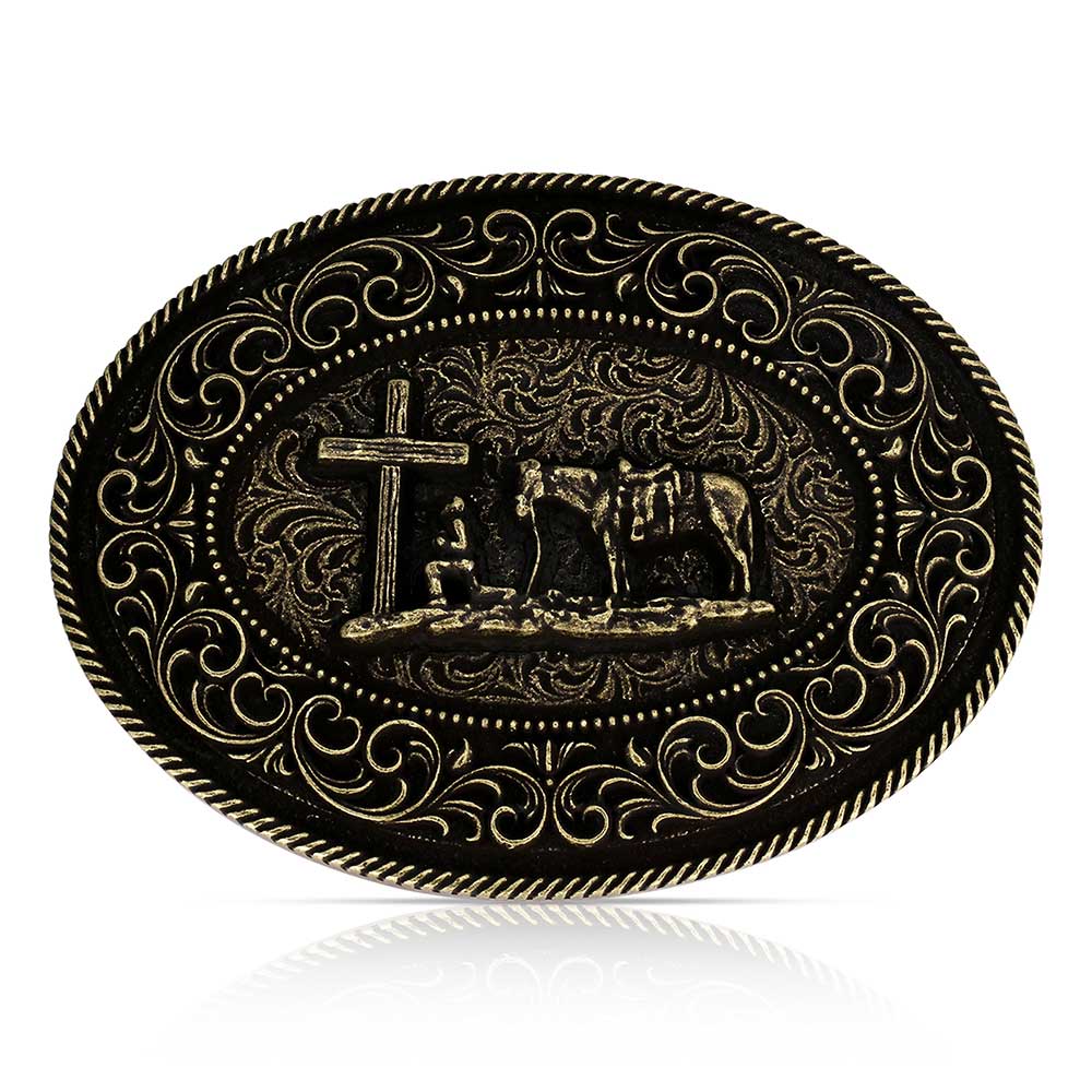 Faith in Him Christian Cowboy Buckle
