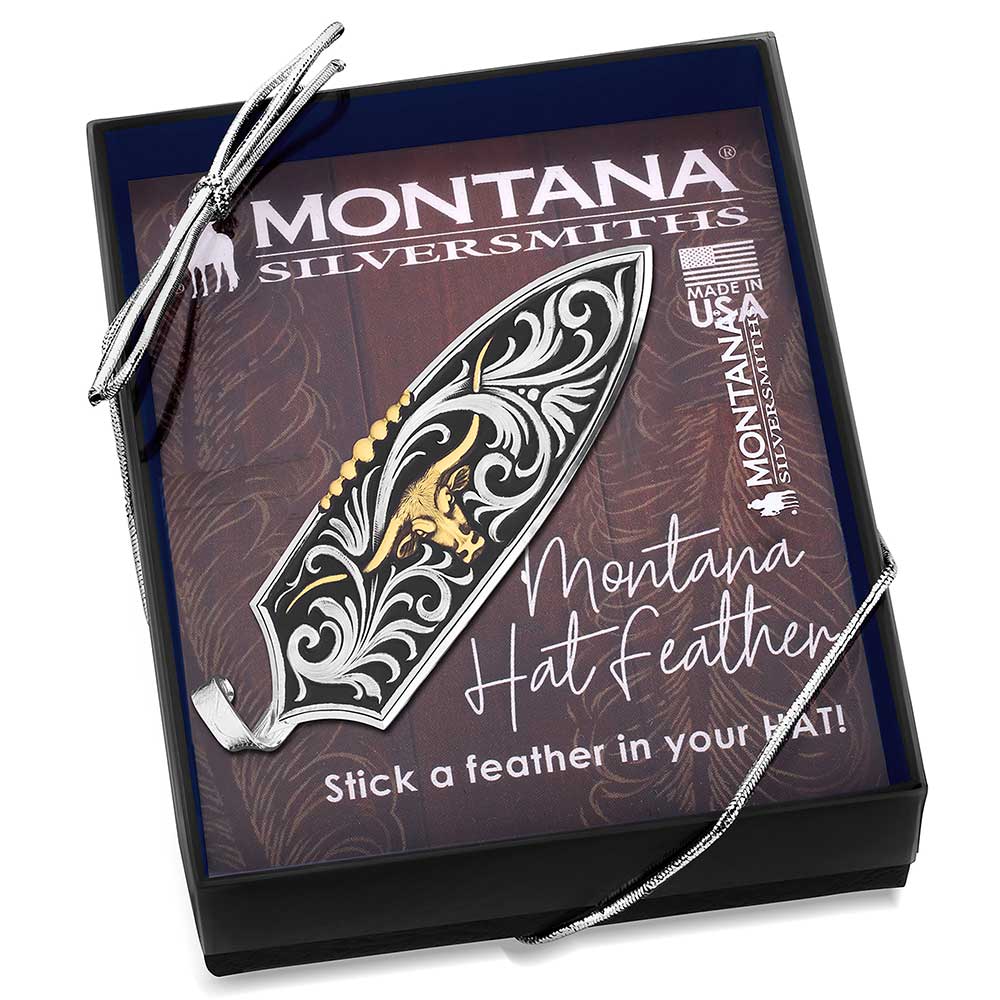 Longhorn Cattle Drive Hat Feather
