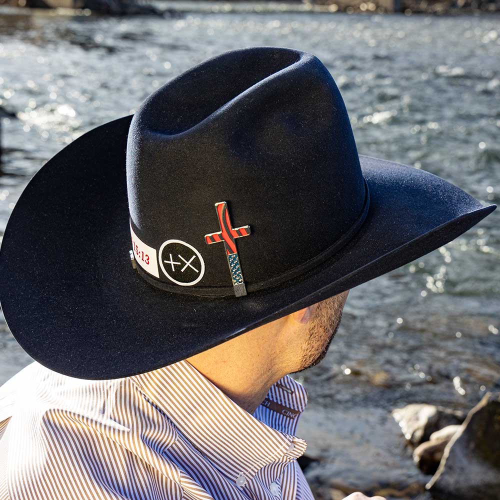 American Made Faith Hat Cross Montana Silversmiths