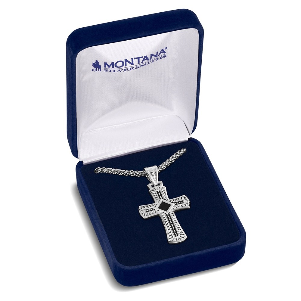 Sundown Ridge Cross Necklace | Montana Silversmiths