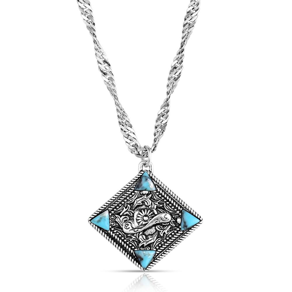 Bluebell Charm Turquoise Necklace
