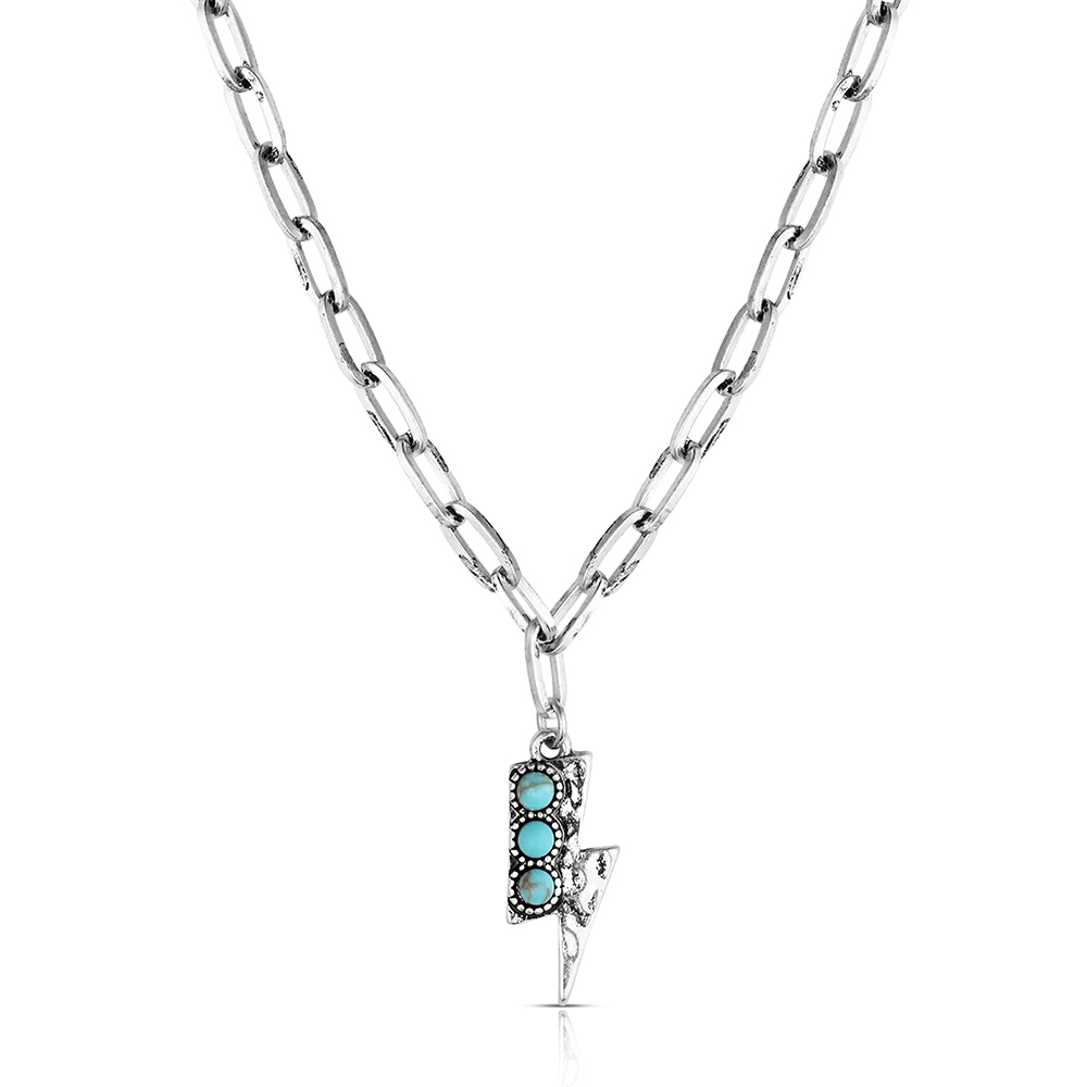 Desert Lightning Turquoise Necklace