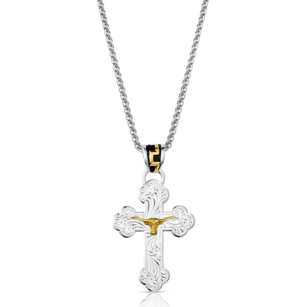 Honor and Grit Cross Necklace