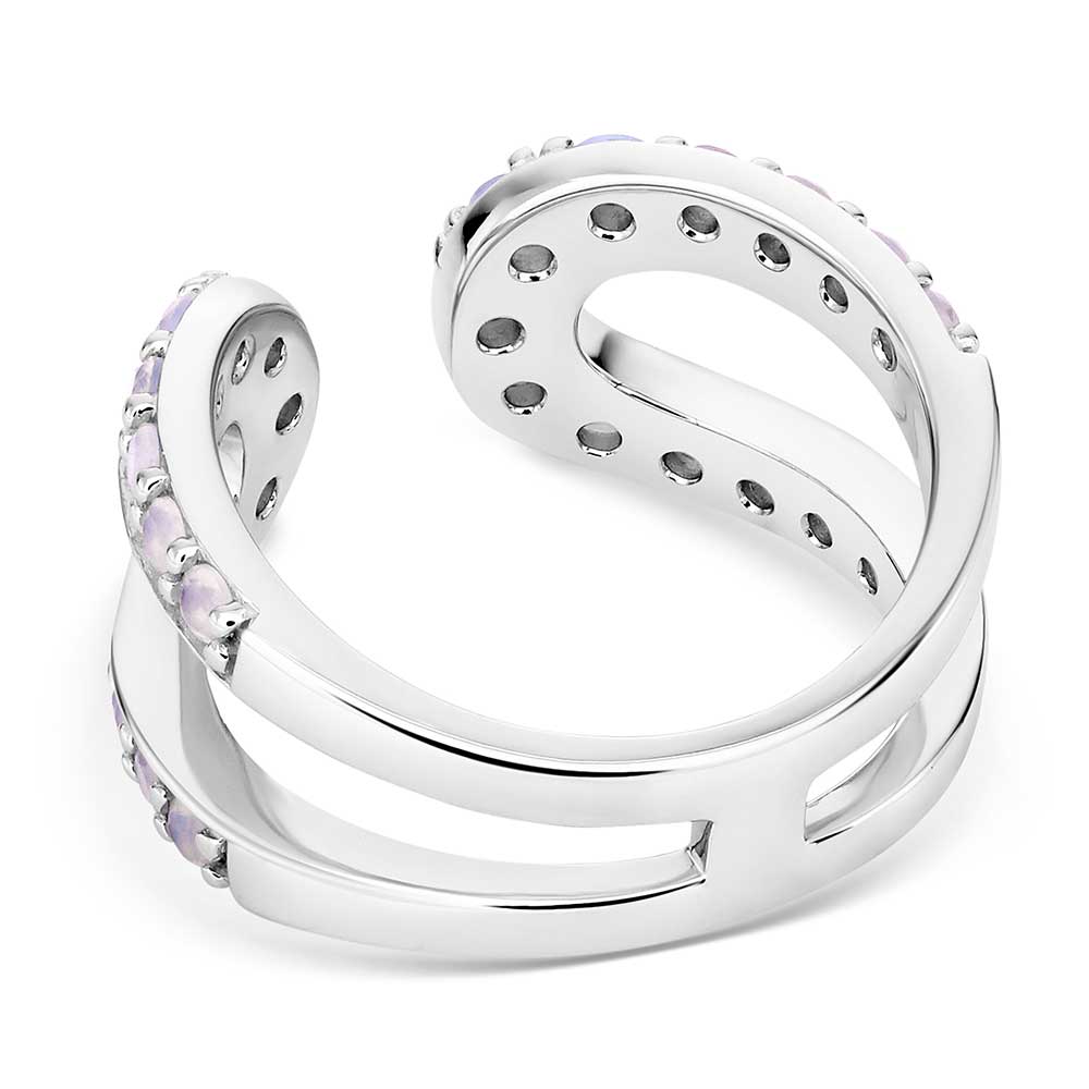 In The Loop White Opal Ring
