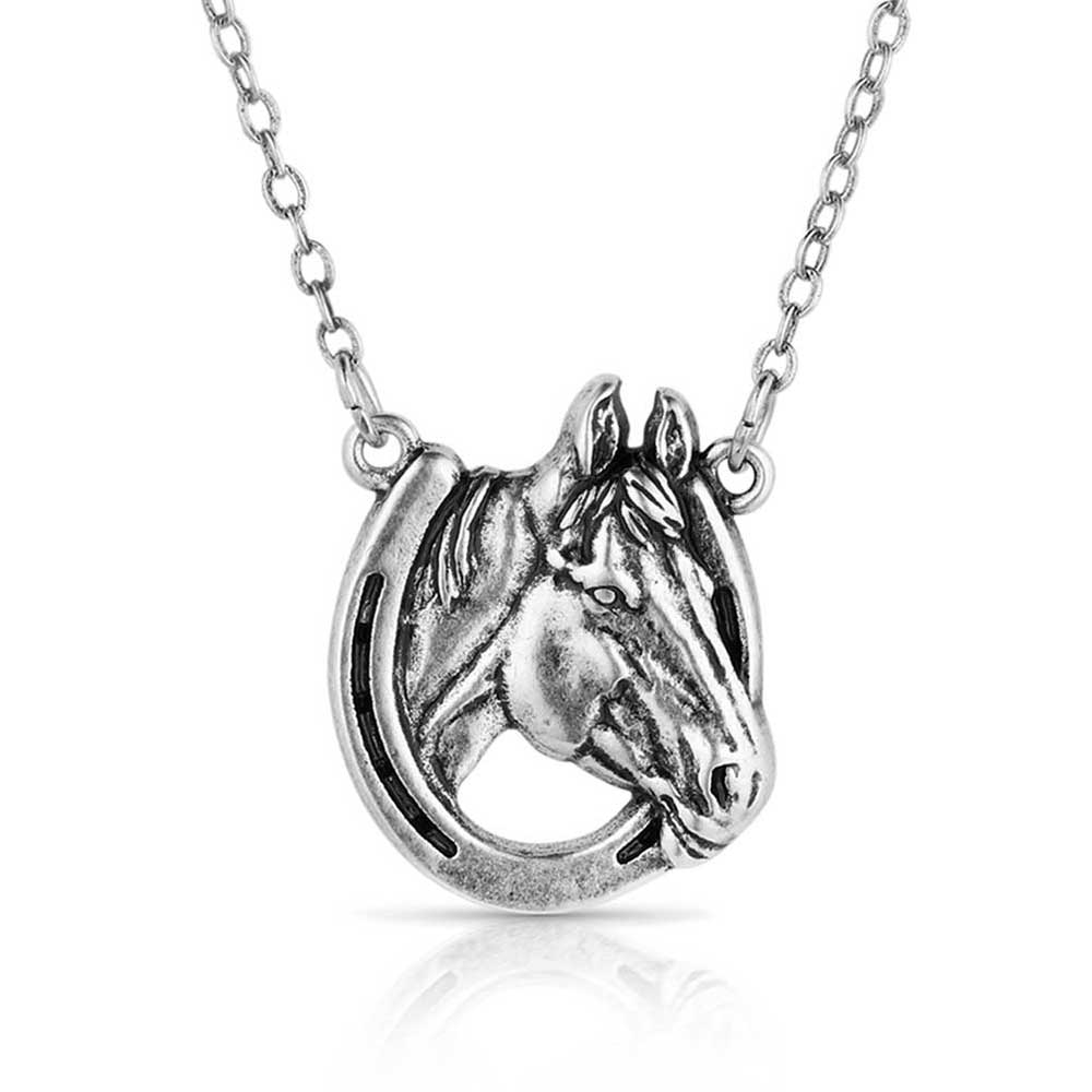 Lucky Horse Head Pendant Necklace